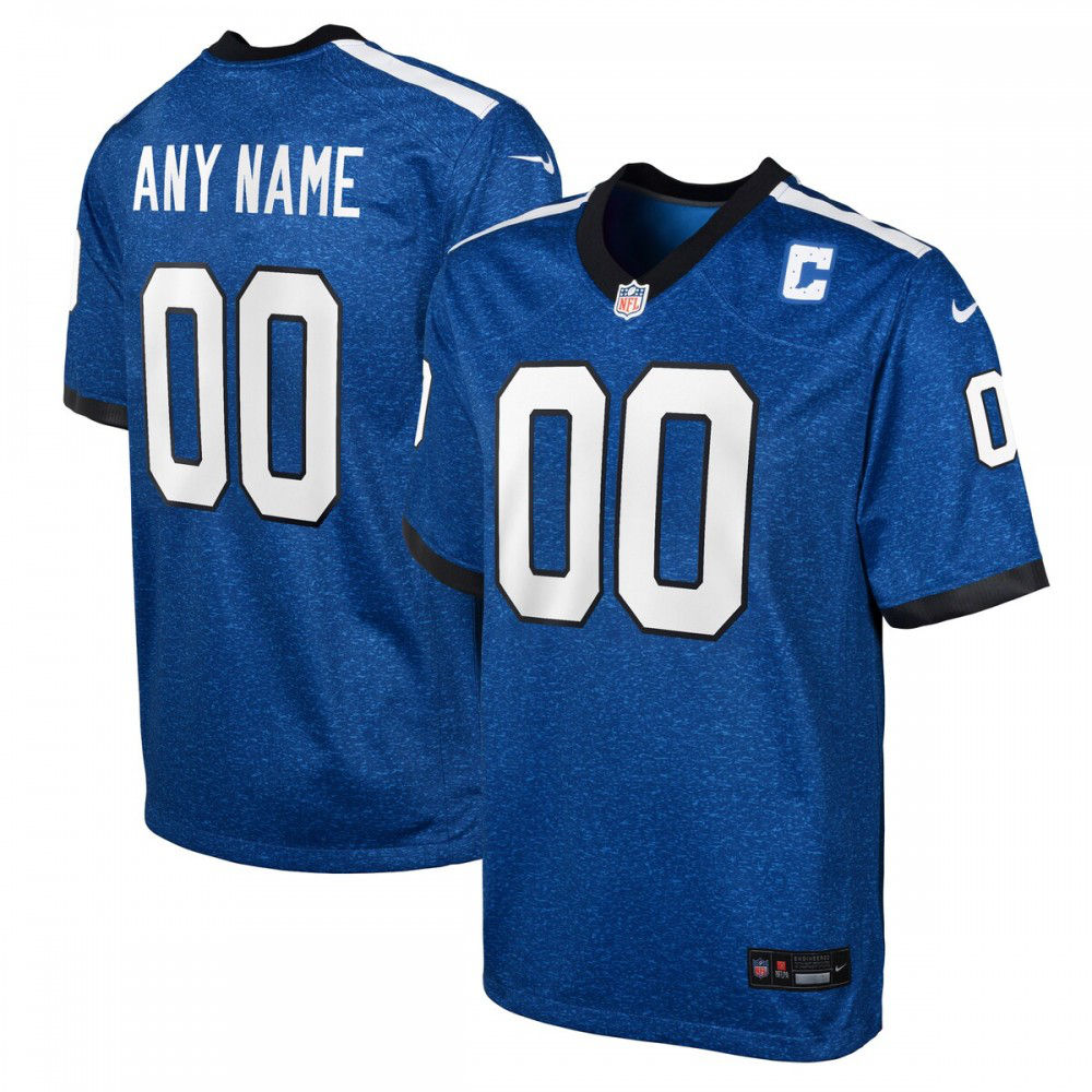 Indianapolis Colts Nike Youth Indiana Nights Alternate Custom Game Jersey - Blue-GridironStore